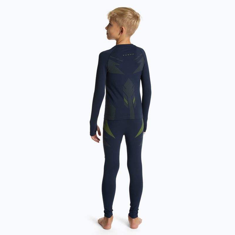 Children's thermal underwear set KADVA ALPINESTEP THERMO LIGHT PLUS seamless navy blue 2