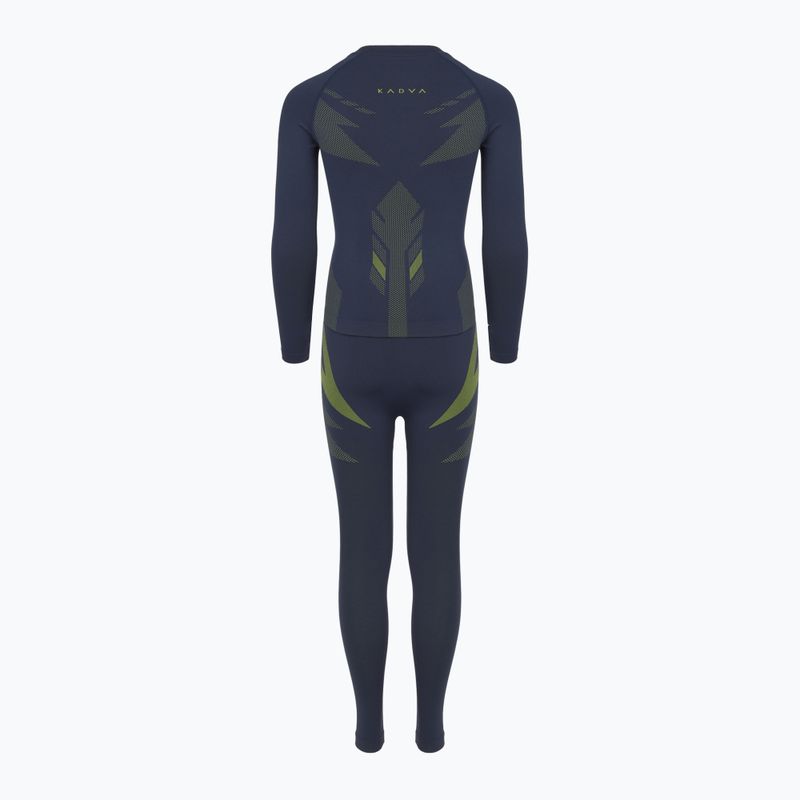 Children's thermal underwear set KADVA ALPINESTEP THERMO LIGHT PLUS seamless navy blue 11
