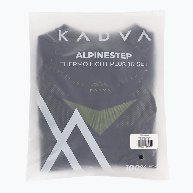 Children's thermal underwear set KADVA ALPINESTEP THERMO LIGHT PLUS seamless navy blue 12