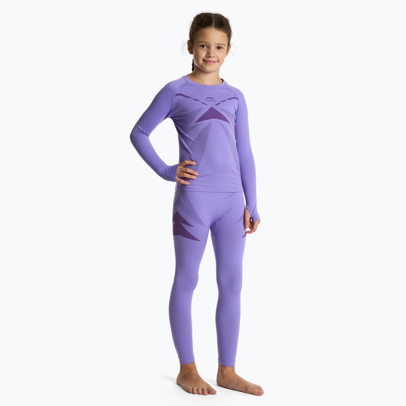 Children's thermal underwear set KADVA ALPINESTEP THERMO LIGHT PLUS seamless purple