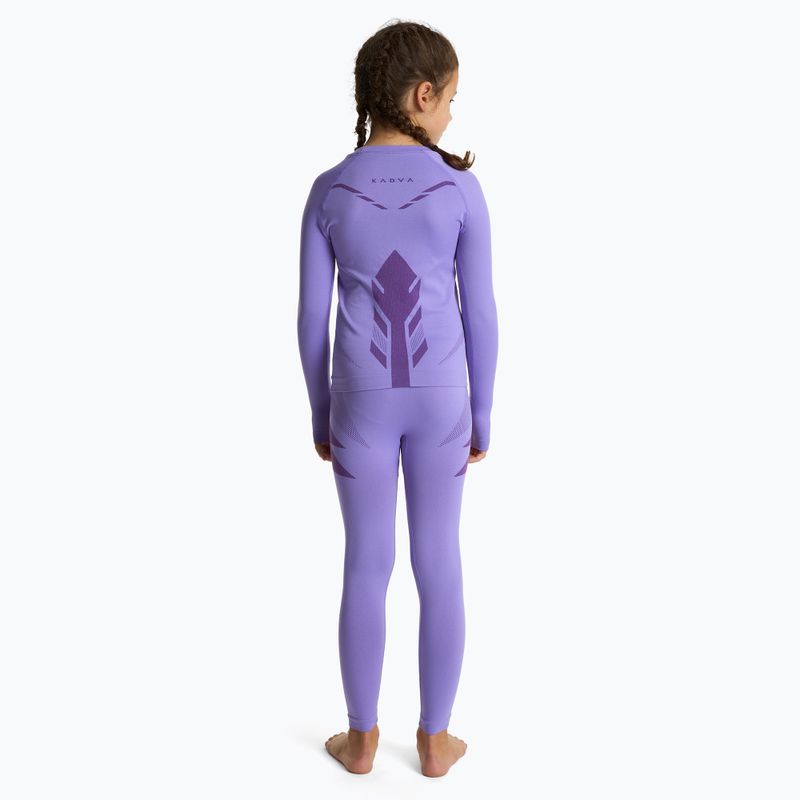 Children's thermal underwear set KADVA ALPINESTEP THERMO LIGHT PLUS purple 2