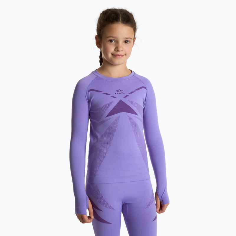 Children's thermal underwear set KADVA ALPINESTEP THERMO LIGHT PLUS seamless purple 3