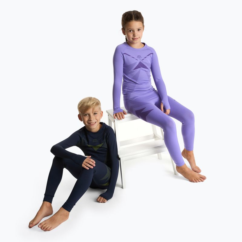 Children's thermal underwear set KADVA ALPINESTEP THERMO LIGHT PLUS purple 9