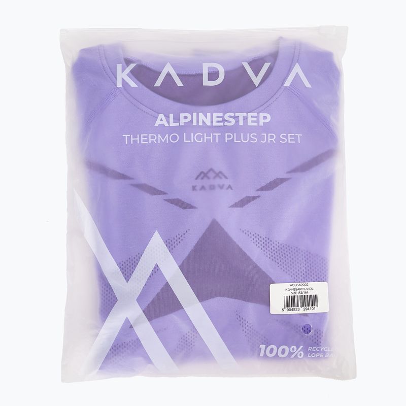 Children's thermal underwear set KADVA ALPINESTEP THERMO LIGHT PLUS purple 12