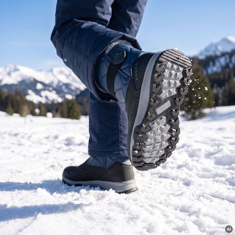 Children's snow boots KADVA Andes WP JR navy blue 7