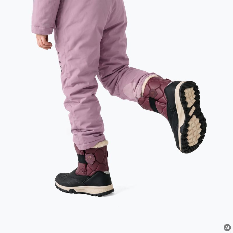 Children's snow boots KADVA Andes WP JR burgundy 3