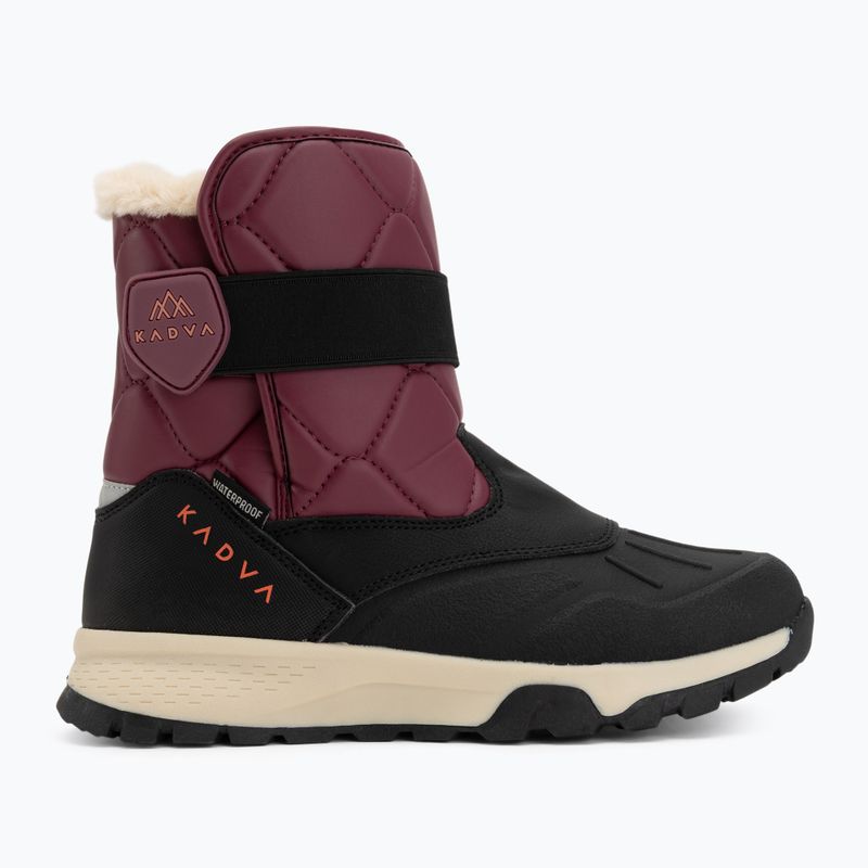 Children's snow boots KADVA Andes WP JR burgundy 9