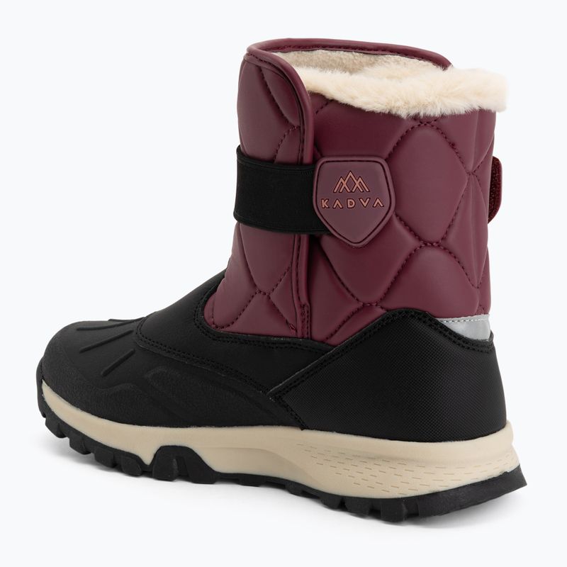 Children's snow boots KADVA Andes WP JR burgundy 10
