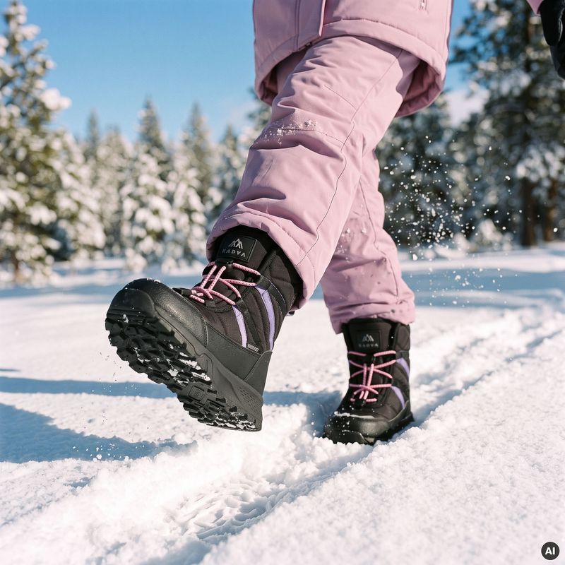 Children's snow boots KADVA Chia WP JRG black 7