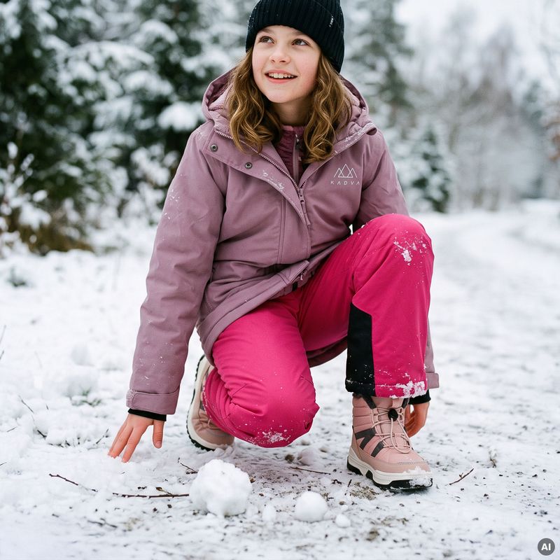 Children's snow boots KADVA Mauri WP JRG purple 11