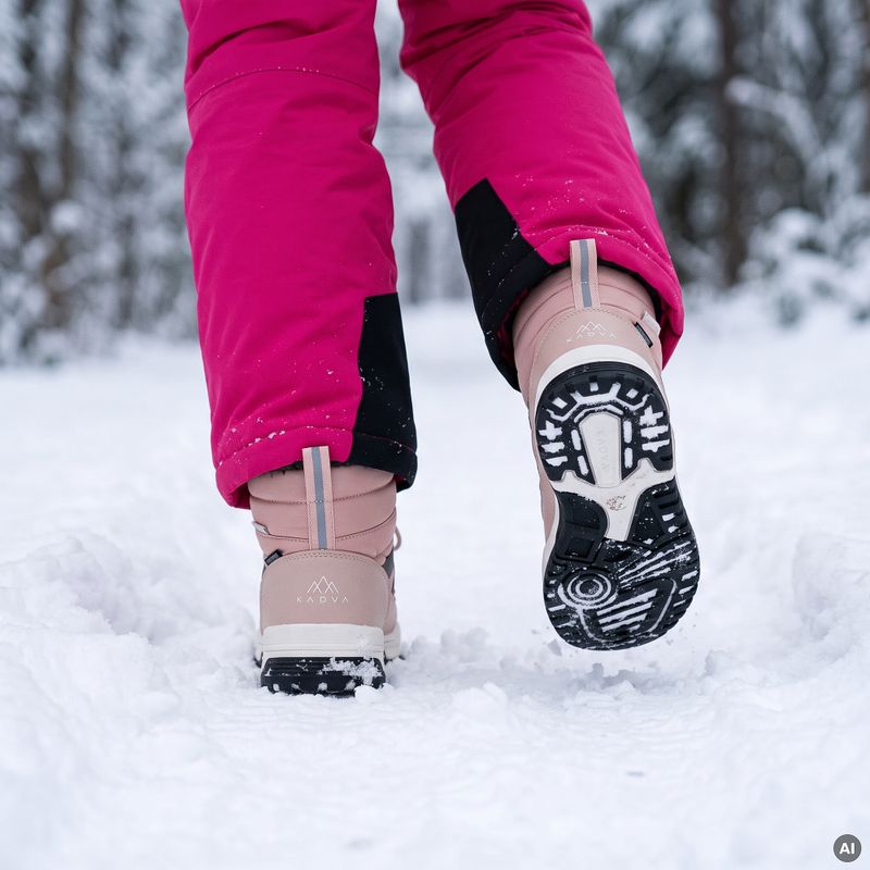 Children's snow boots KADVA Mauri WP JRG purple 12