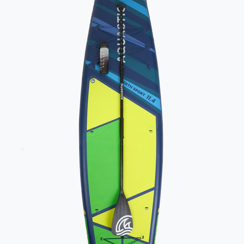 Inflatable board set SUP AQUASTIC Perth Sport 11'4" MSL allround green 10