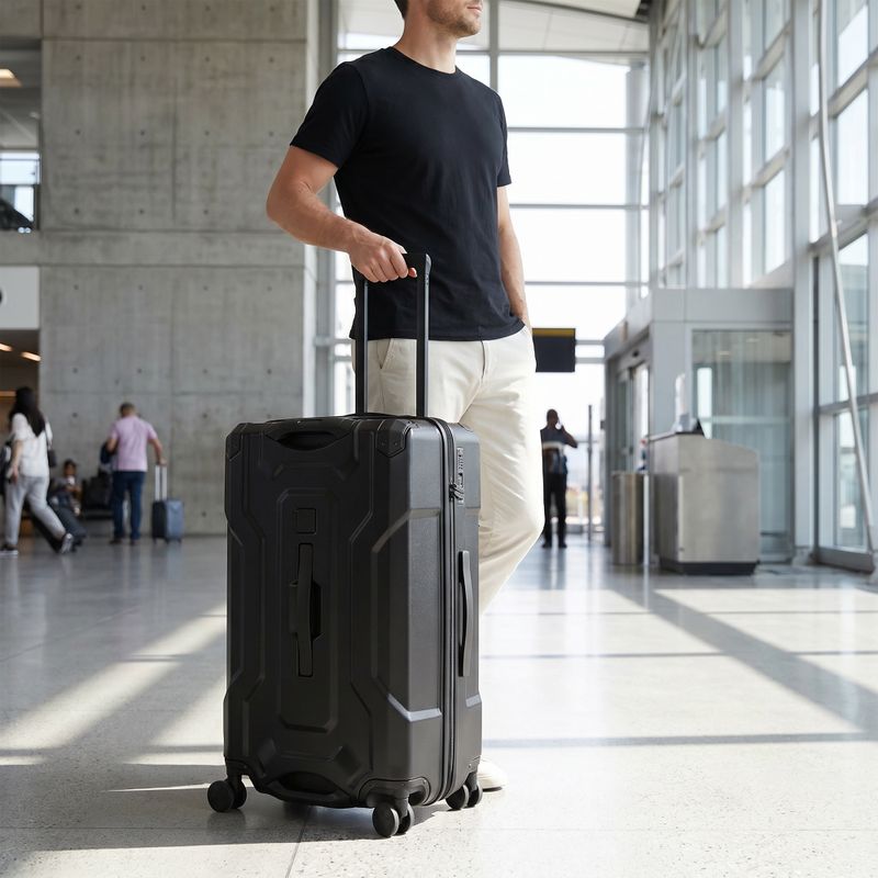 KADVA Roca 76 l travel suitcase black 16