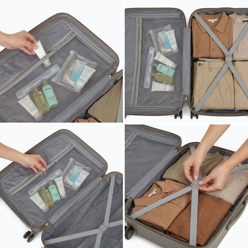 Medium travel suitcase KADVA Palero 64 l beige 3