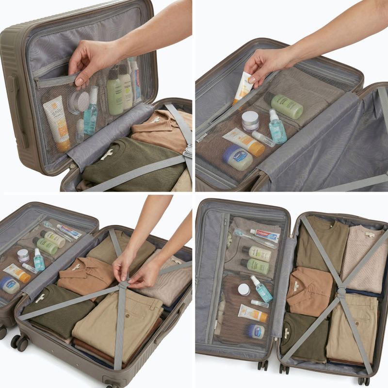Large travel suitcase KADVA Palero 95 l beige 3