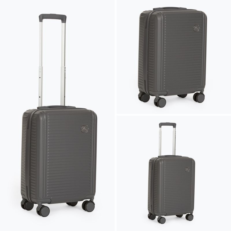 KADVA Palero 38 l Cabin Travel Suitcase Grey 10