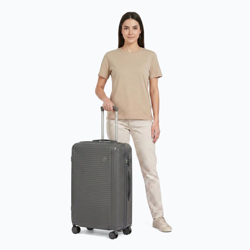 Medium travel suitcase KADVA Palero 64 l grey 2