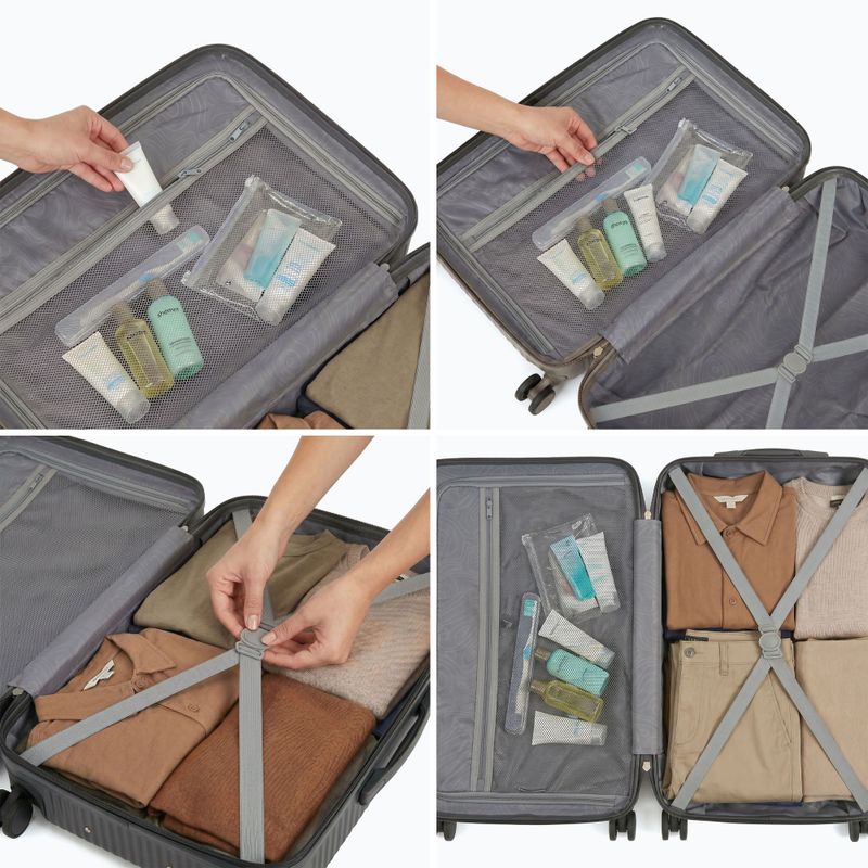 Medium travel suitcase KADVA Palero 64 l grey 3