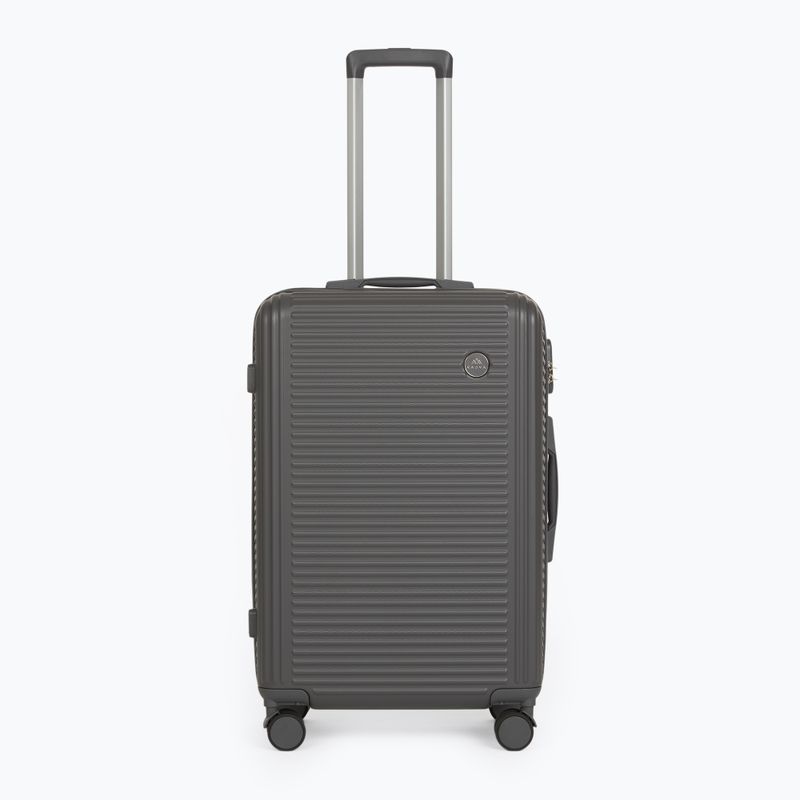 Medium travel suitcase KADVA Palero 64 l grey