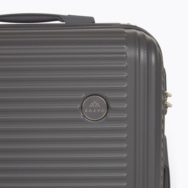 Medium travel suitcase KADVA Palero 64 l grey 8