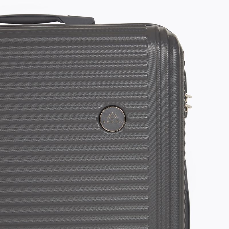 Large travel suitcase KADVA Palero 95 l grey 8