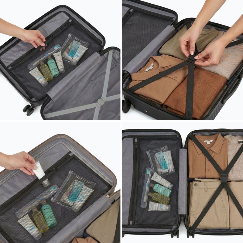 Medium travel suitcase KADVA Palero 64 l black 3