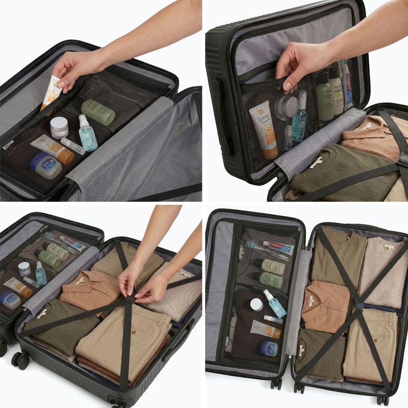 Large travel suitcase KADVA Palero 95 l black 3