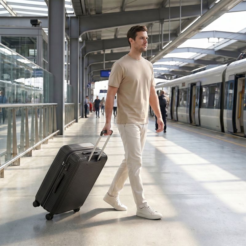 Large travel suitcase KADVA Palero 95 l black 18
