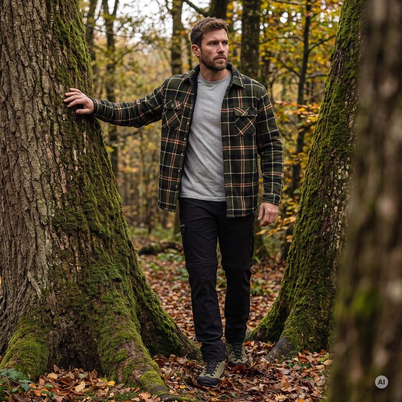Bluza trekkingowa męska KADVA Walkora zielony 7
