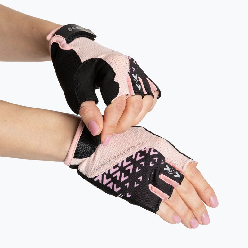 Women's cycling gloves ATTABO Vito WMNS gel shock proof pink/black 3
