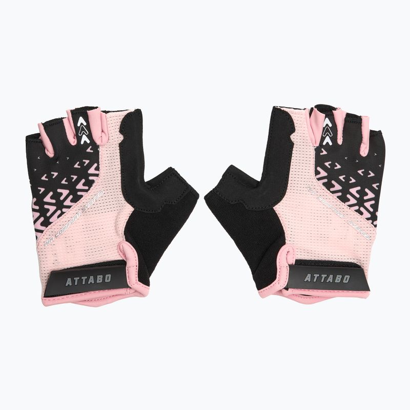 Women's cycling gloves ATTABO Vito WMNS gel shock proof pink/black 2