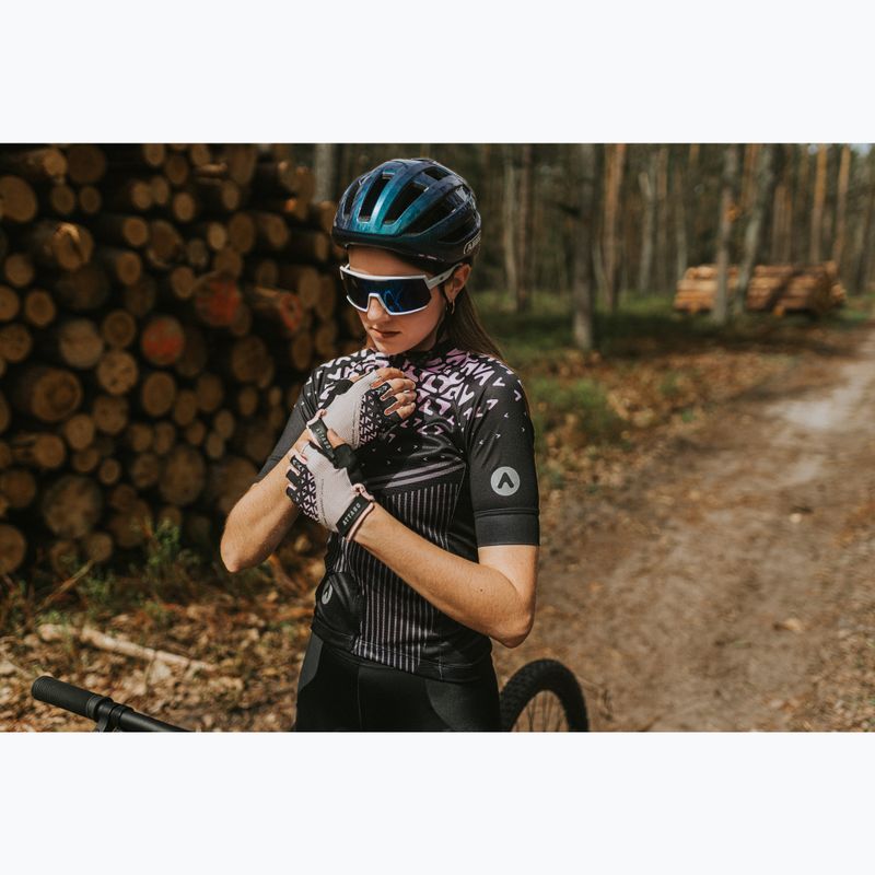 Women's cycling gloves ATTABO Vito WMNS gel shock proof pink/black 8