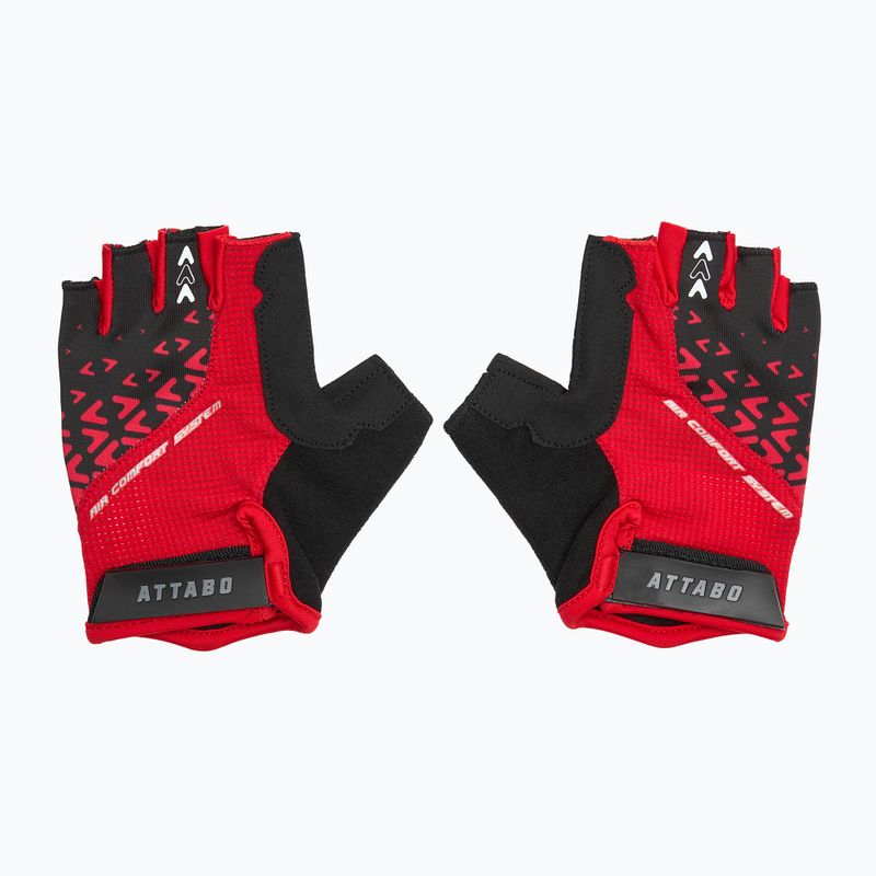 ATTABO Vito gel shock proof red/black cycling gloves 3