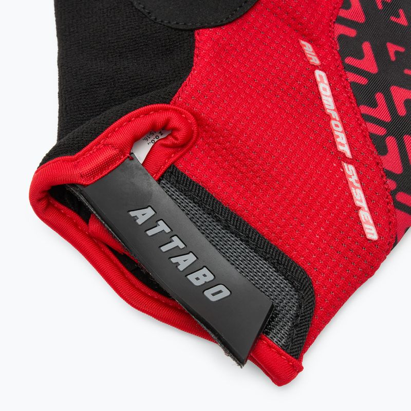 ATTABO Vito gel shock proof red/black cycling gloves 6