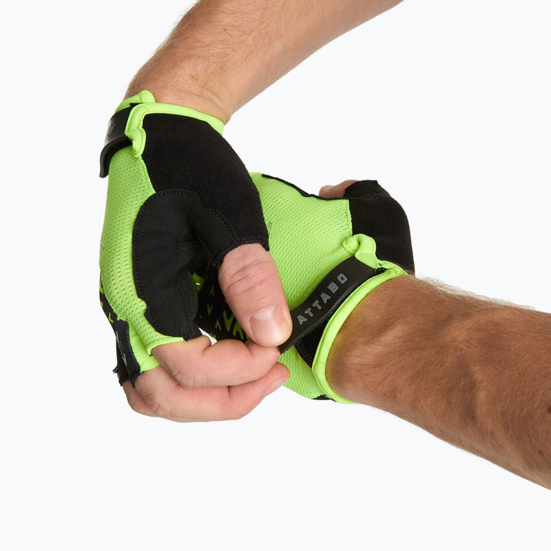 ATTABO Vito gel shock proof lime/black cycling gloves 3