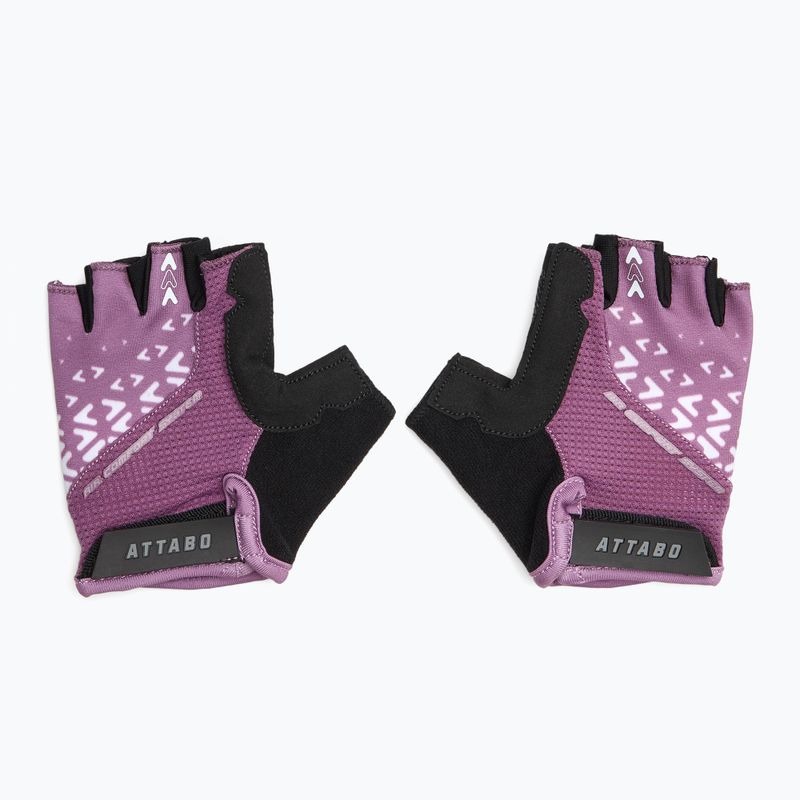 Children's cycling gloves ATTABO Vito JRG gel shock proof pink/black 2
