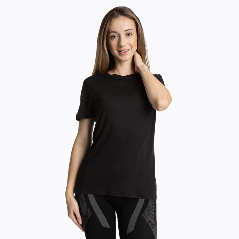 Women's thermal T-shirt WOOLCANO Merino TEE0547 black