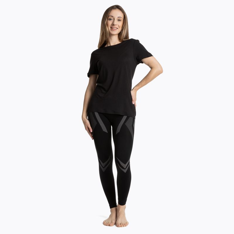 Women's thermal T-shirt WOOLCANO Merino TEE0547 black 2