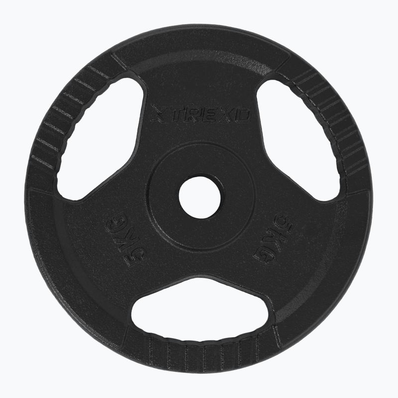 Cast iron weight XTREXO TRX-ICP005 5 kg chrome 3