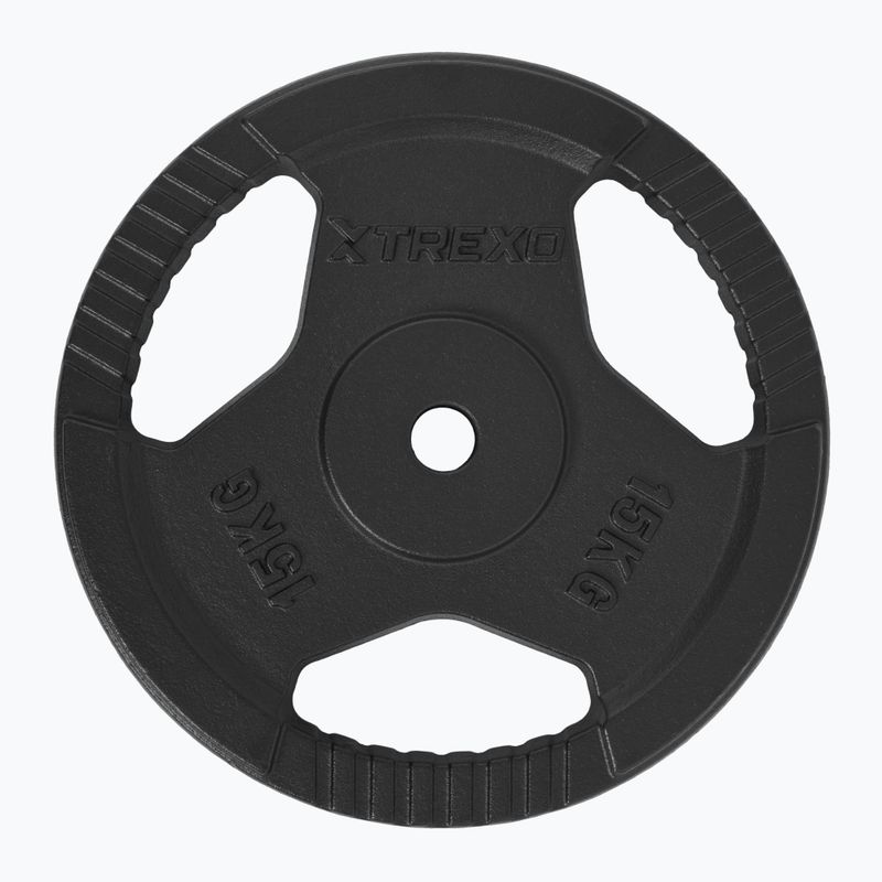 XTREXO cast iron weight TRX-ICP015 15 kg chrome 2