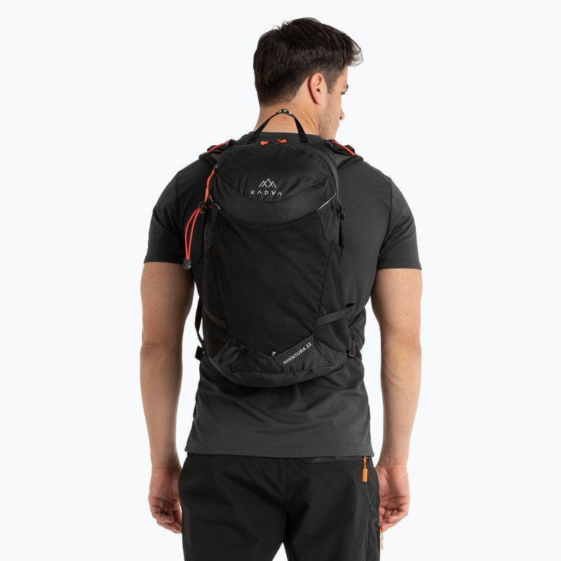 KADVA Aventura 22 l black hiking backpack 10