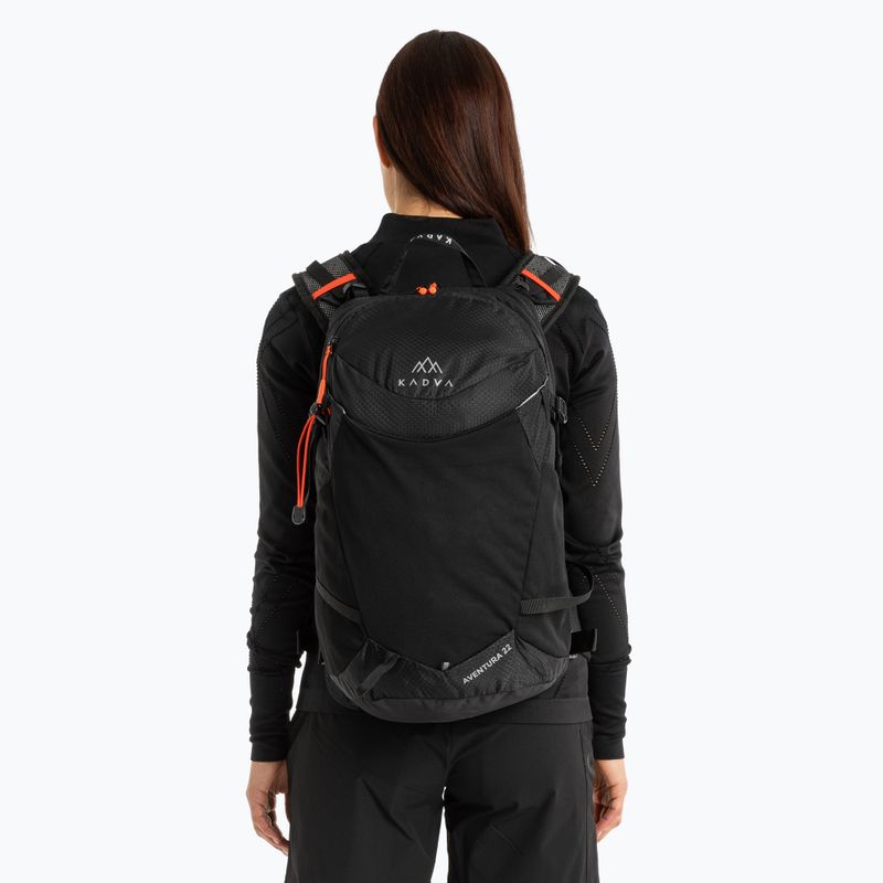 KADVA Aventura 22 l black hiking backpack 18
