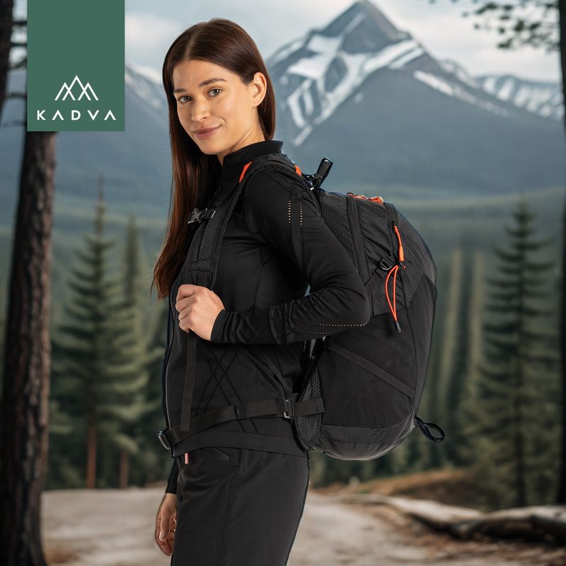 KADVA Aventura 22 l black hiking backpack 26