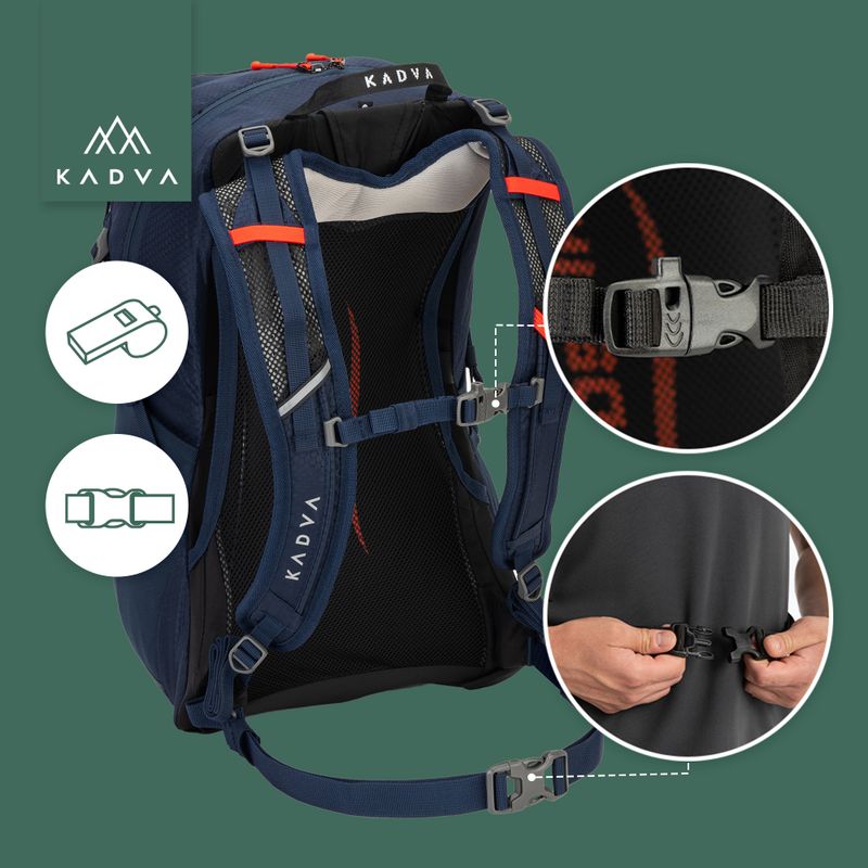 KADVA Aventura 22 l Steel Blue Hiking Backpack 28