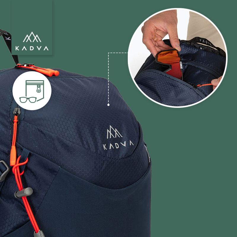 KADVA Aventura 22 l hiking backpack steel blue 29