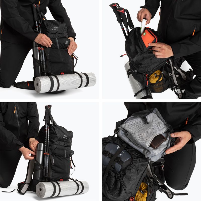 KADVA Sendero trekking backpack 35 l black 12