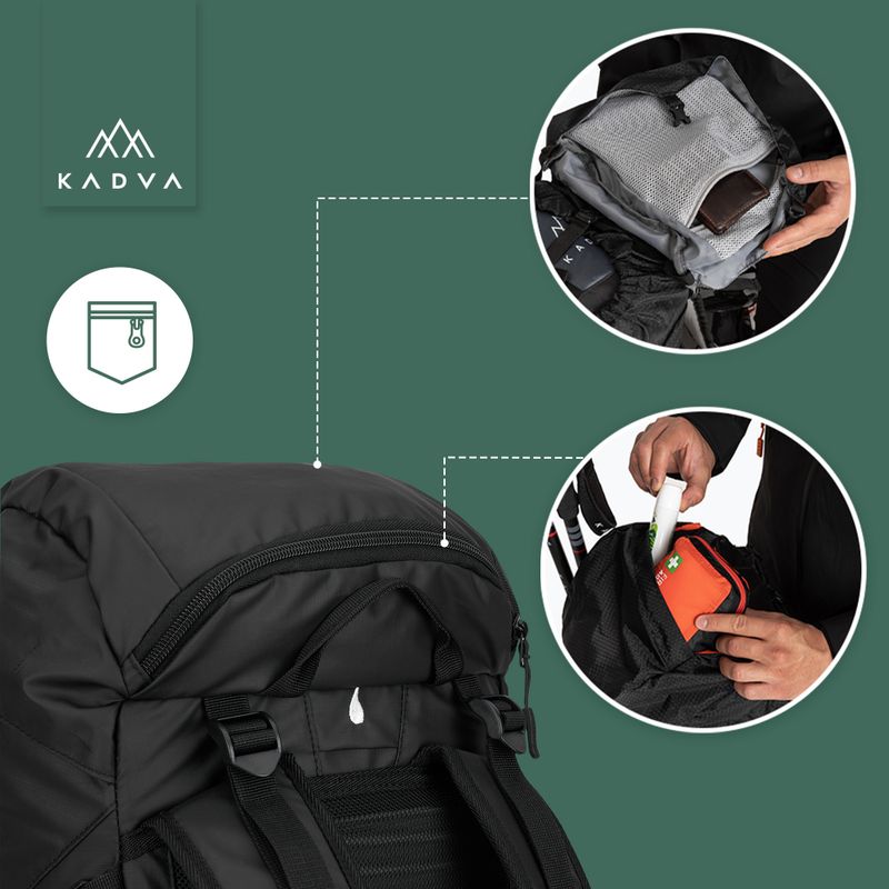 KADVA Sendero 35 l trekking backpack black 23