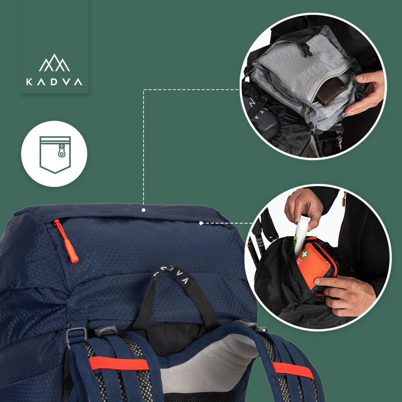 KADVA Sendero 35 l trekking backpack steel blue 27