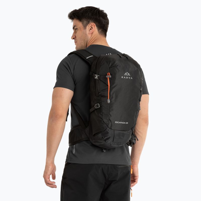 KADVA Escapada 20 l black hiking backpack 17