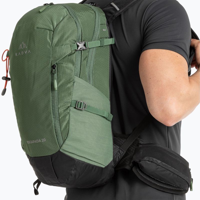 KADVA Escapada 20 l green hiking backpack 12